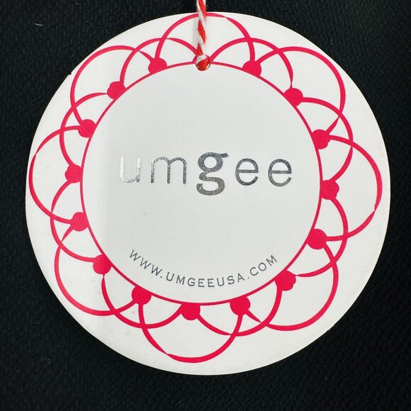 Umgee Black Floral Embroidered Tiered Ruffle Sleeve Boat Neck Top Blouse Size S - Picture 8 of 8